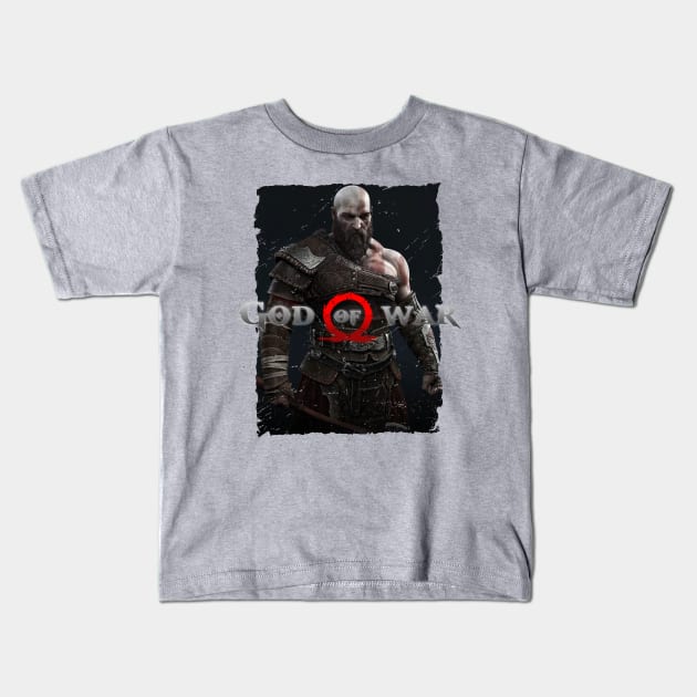 God of War Kids T-Shirt by small alley co